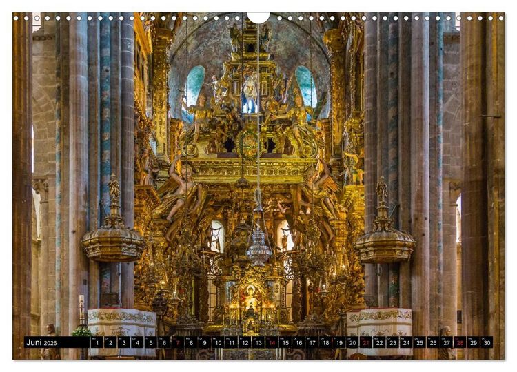 Produktbild: Santiago de Compostela - Ziel einer Pilgerreise (Wandkalender 2026 DIN A3 quer), CALVENDO Monatskalender