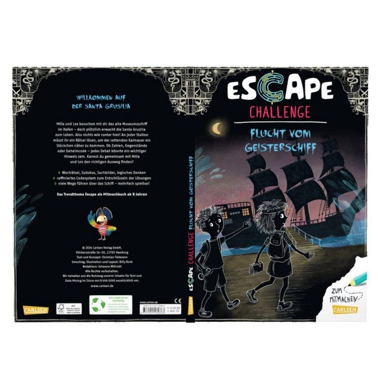 Produktbild: Escape-Buch f&uuml;r Grundschulkinder: Escape Challenge: Flucht vom Geisterschiff