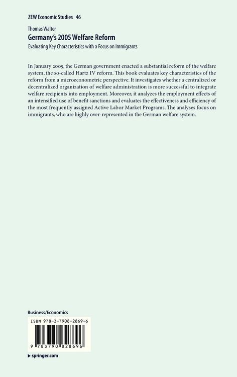 Produktbild: Germany's 2005 Welfare Reform
