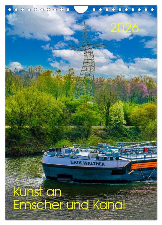 Produktbild: Kunst an Emscher und Kanal (Wandkalender 2026 DIN A4 hoch), CALVENDO Monatskalender