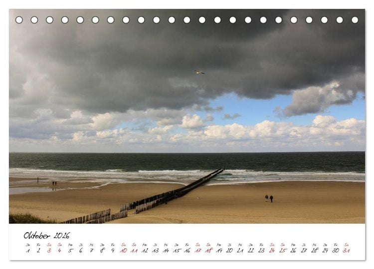 Produktbild: Das Seebad Domburg (Tischkalender 2026 DIN A5 quer), CALVENDO Monatskalender