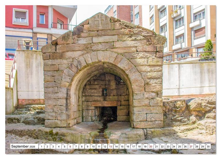 Produktbild: Oviedo - Asturische Eleganz in Stein (Wandkalender 2026 DIN A2 quer), CALVENDO Monatskalender
