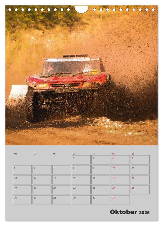 Produktbild: RALLYE RAID - Saison Planer (Wandkalender 2026 DIN A4 hoch), CALVENDO Monatskalender