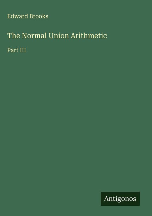 Produktbild: The Normal Union Arithmetic