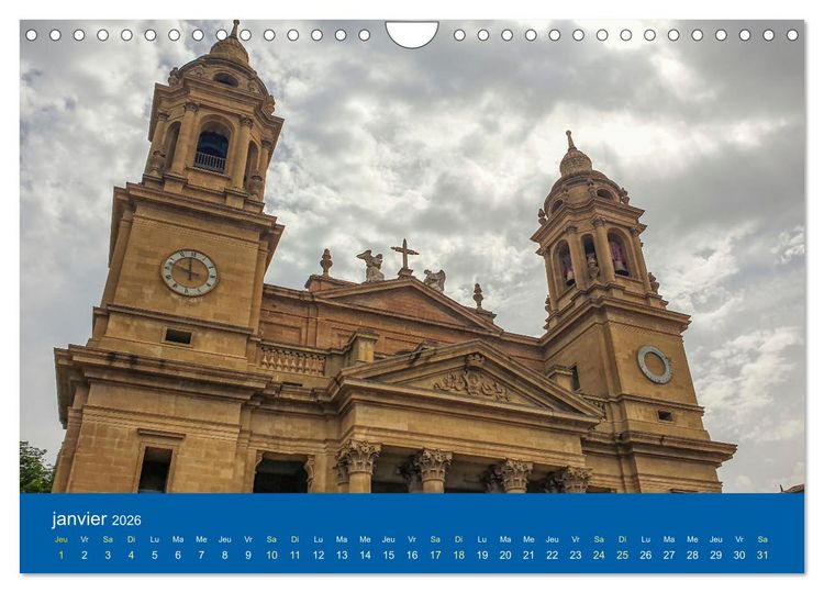 Produktbild: Lieux de culte vers Compostelle (Calendrier mural 2026 DIN A4 vertical), CALVENDO calendrier mensuel