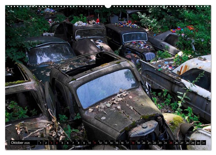 Produktbild: Autowracks - rostende Liebe (Wandkalender 2026 DIN A2 quer), CALVENDO Monatskalender