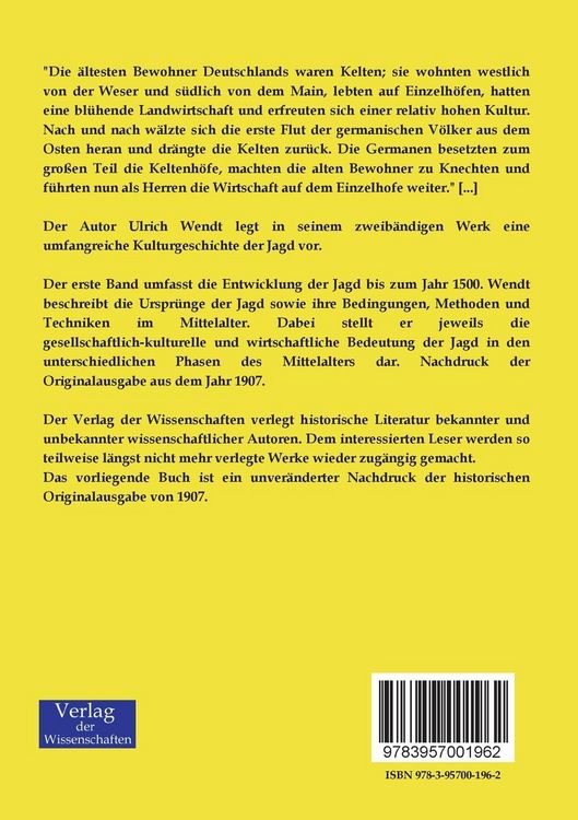 Produktbild: Kultur und Jagd - Ein Pirschgang durch die Geschichte