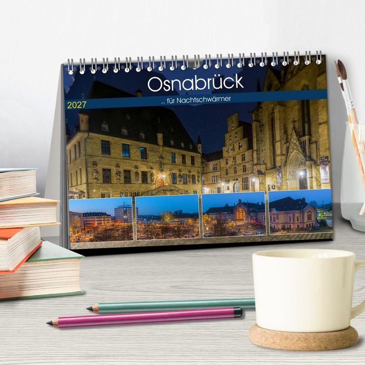 Produktbild: Osnabr&uuml;ck f&uuml;r Nachtschw&auml;rmer (Tischkalender 2027 DIN A5 quer), CALVENDO Monatskalender