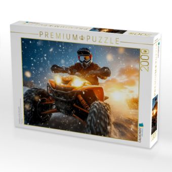 Produktbild: CALVENDO Puzzle Quadfahren auf der Schneepiste | 2000 Teile Lege-Gr&ouml;&szlig;e 90x67cm Foto-Puzzle f&uuml;r gl&uuml;ckliche Stunden