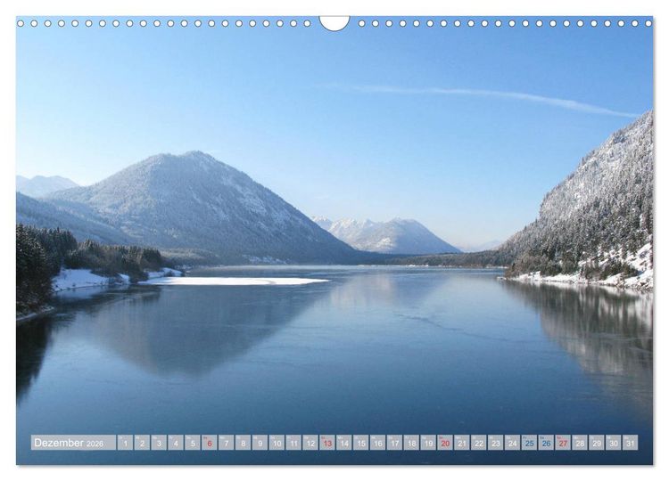 Produktbild: Der Sylvenstein - Impressionen eines Sees in Oberbayern (Wandkalender 2026 DIN A3 quer), CALVENDO Monatskalender