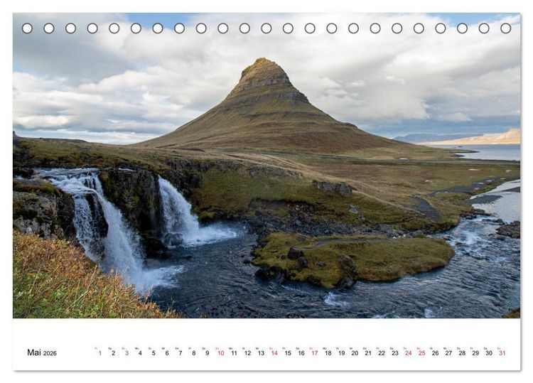 Produktbild: ISLAND Atemberaubende Natur aus Feuer und Eis (Tischkalender 2026 DIN A5 quer), CALVENDO Monatskalender