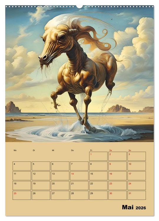 Produktbild: Surreale Fantasiewelten (hochwertiger Premium Wandkalender 2026 DIN A2 hoch), Kunstdruck in Hochglanz