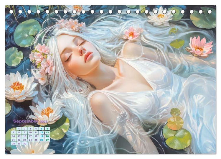 Produktbild: Verspieltheit und Harmonie (Tischkalender 2026 DIN A5 quer), CALVENDO Monatskalender