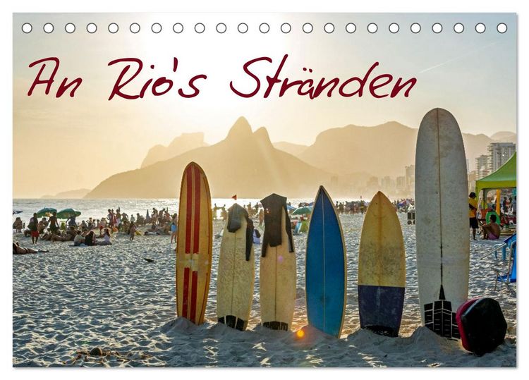 Produktbild: An Rio's Str&auml;nden (Tischkalender 2026 DIN A5 quer), CALVENDO Monatskalender