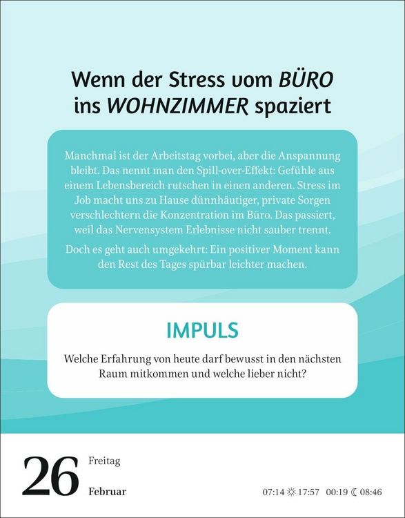 Produktbild: Der Psychologie-Kalender Tagesabrei&szlig;kalender 2027 - Endlich wissen, wie wir ticken