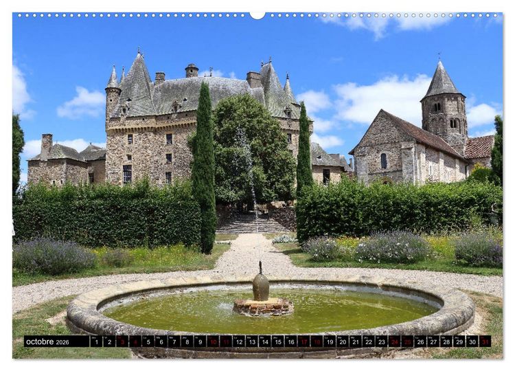 Produktbild: Un &eacute;t&eacute; dans le P&eacute;rigord (Calendrier mural 2026 DIN A2 vertical) calendrier de bureau