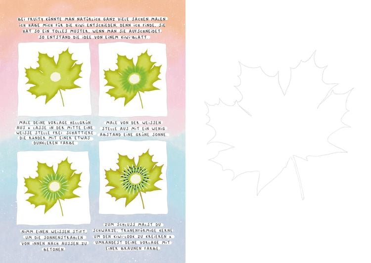 Produktbild: Dein verr&uuml;cktes Zeichenbuch &ndash; Draw me ... fruity, slimy, shiny, planty &ndash; Von YouTuberin Foxy Draws