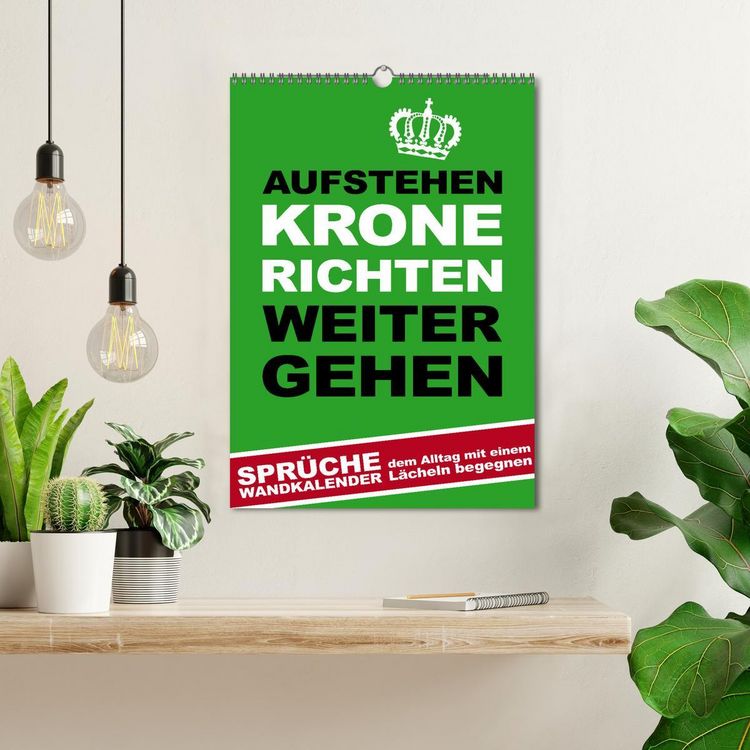 Produktbild: Aufstehen, Krone richten, weitergehen (Wandkalender 2026 DIN A3 hoch), CALVENDO Monatskalender