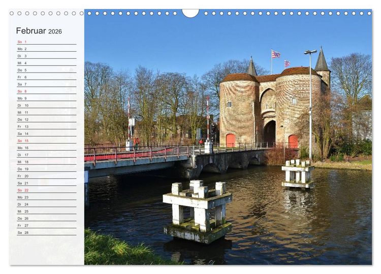 Produktbild: Belgien entdecken - Br&uuml;gge und Leuven (Wandkalender 2026 DIN A3 quer), CALVENDO Monatskalender