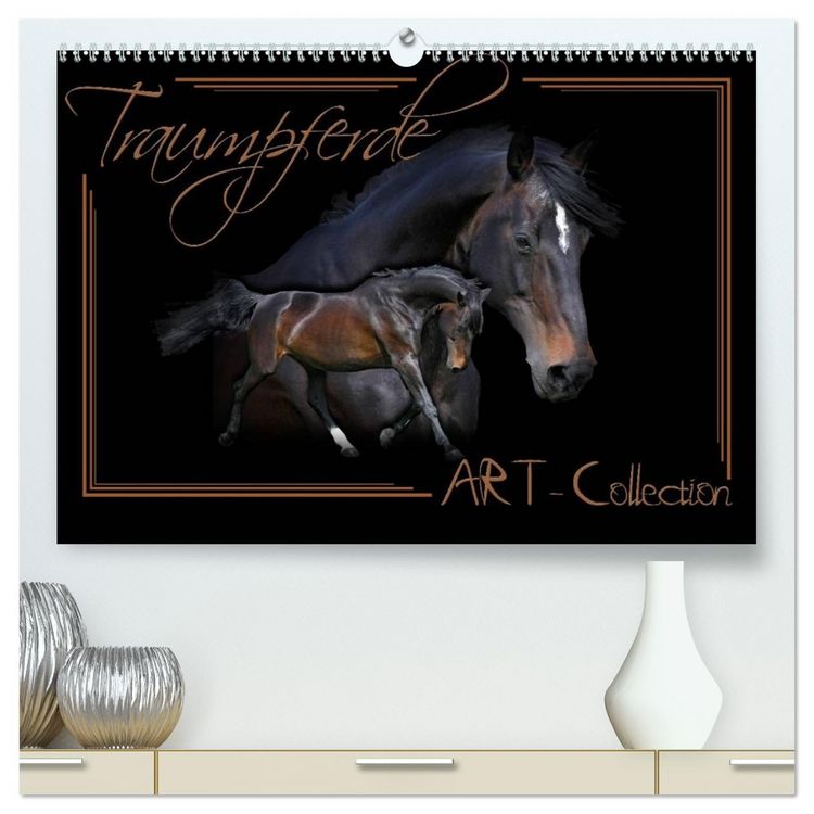 Produktbild: Traumpferde-ART-Collection (hochwertiger Premium Wandkalender 2026 DIN A2 quer), Kunstdruck in Hochglanz
