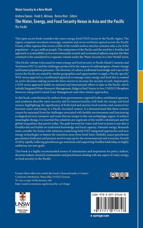 Produktbild: The Water, Energy, and Food Security Nexus in Asia and the Pacific