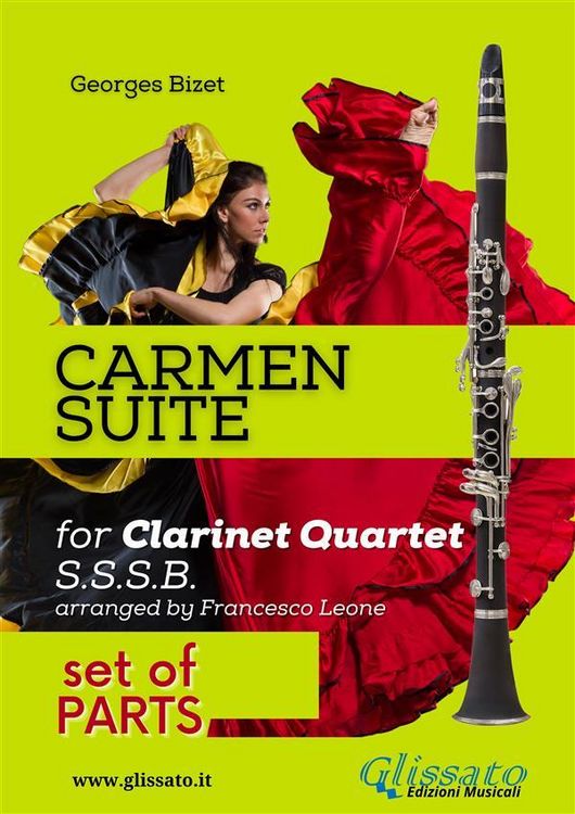Produktbild: "Carmen" Suite for Clarinet Quartet set of parts