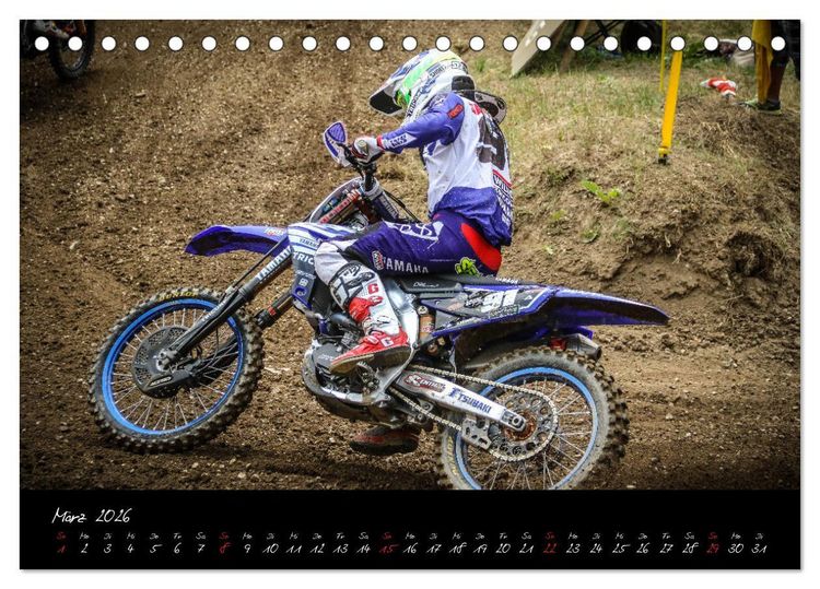Produktbild: Motocross Racing 2026 (Tischkalender 2026 DIN A5 quer), CALVENDO Monatskalender