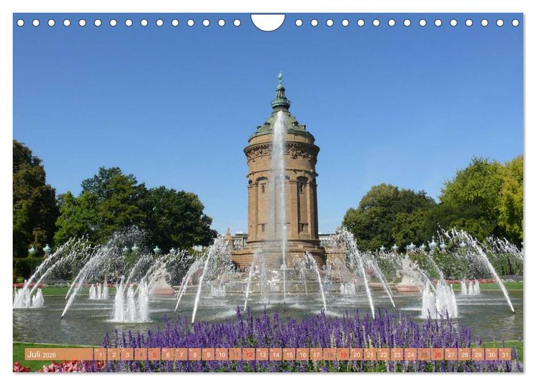 Produktbild: Mannheim - Stadt im Quadrat (Wandkalender 2026 DIN A4 quer), CALVENDO Monatskalender