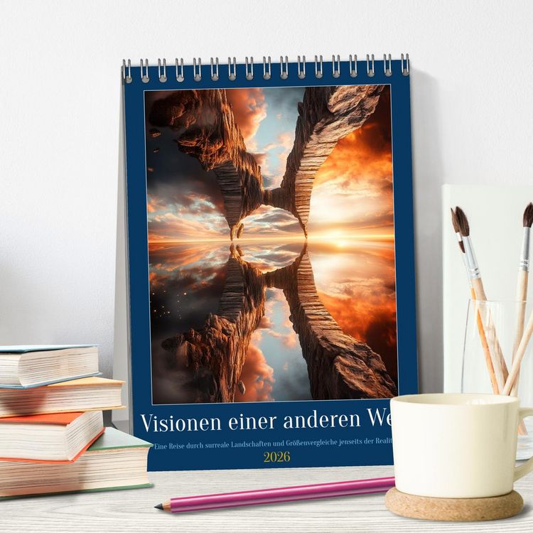 Produktbild: Visionen einer anderen Welt (Tischkalender 2026 DIN A5 hoch), CALVENDO Monatskalender