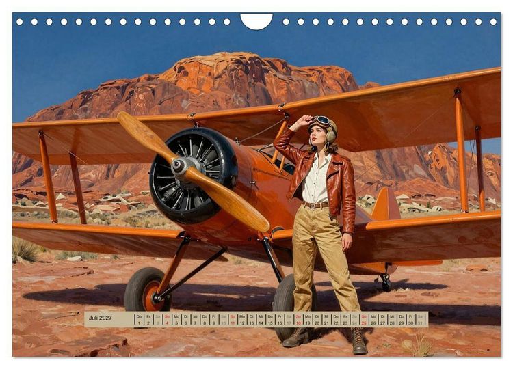 Produktbild: Lack und Leinwand &ndash; Flieger (Wandkalender 2027 DIN A4 quer), CALVENDO Monatskalender