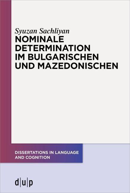 Produktbild: Nominale Determination im Bulgarischen und Mazedonischen