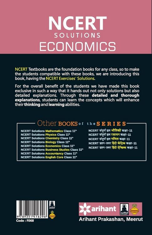 Produktbild: NCERT Solutions Economics Class 11th