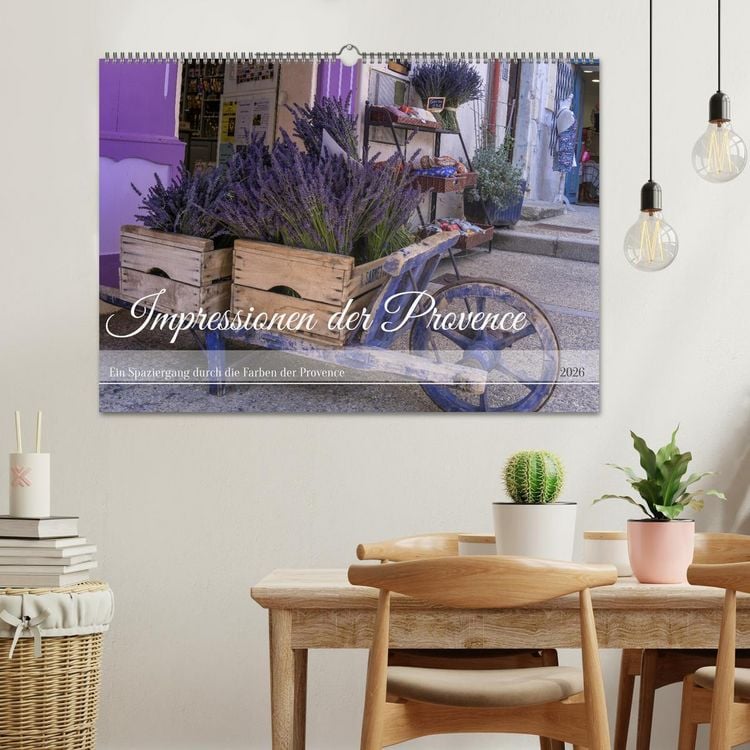 Produktbild: Impressionen der Provence (Wandkalender 2026 DIN A2 quer), CALVENDO Monatskalender
