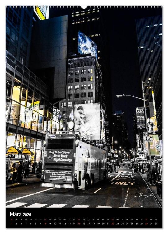 Produktbild: NEW YORK &ndash; street view (hochwertiger Premium Wandkalender 2026 DIN A2 hoch), Kunstdruck in Hochglanz