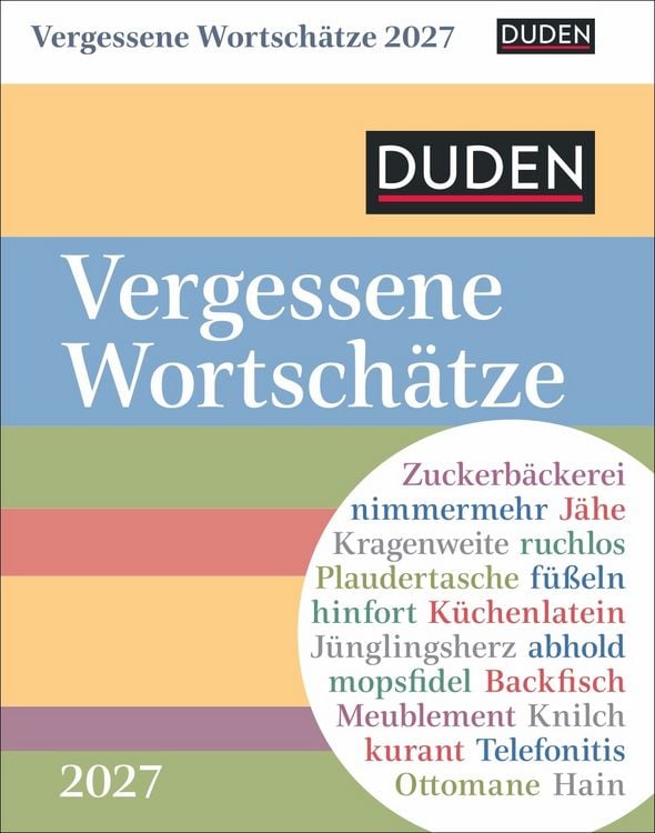 Produktbild: Duden Vergessene Wortsch&auml;tze Tagesabrei&szlig;kalender 2027