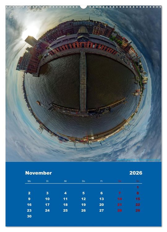 Produktbild: Planet Hafencity - Universum Hamburg (Wandkalender 2026 DIN A2 hoch), CALVENDO Monatskalender