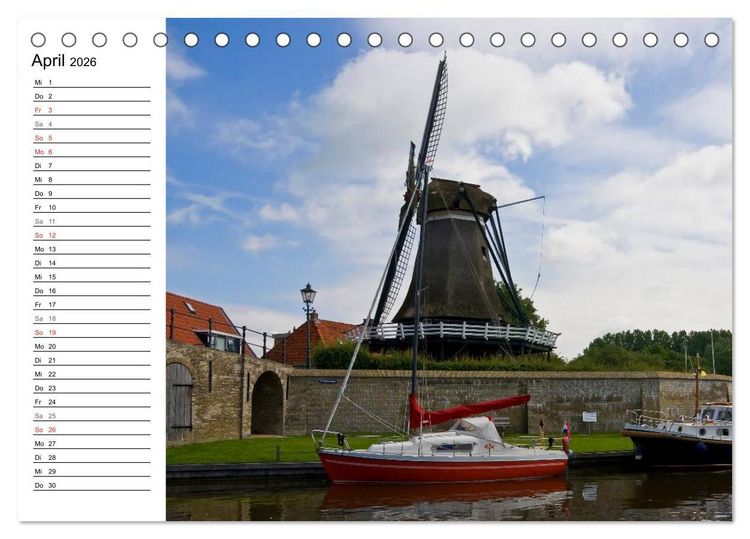Produktbild: Friesland - Fryslan (Tischkalender 2026 DIN A5 quer), CALVENDO Monatskalender