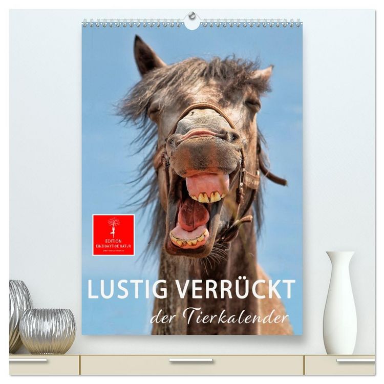 Produktbild: Lustig verr&uuml;ckt - der Tierkalender (hochwertiger Premium Wandkalender 2026 DIN A2 hoch), Kunstdruck in Hochglanz