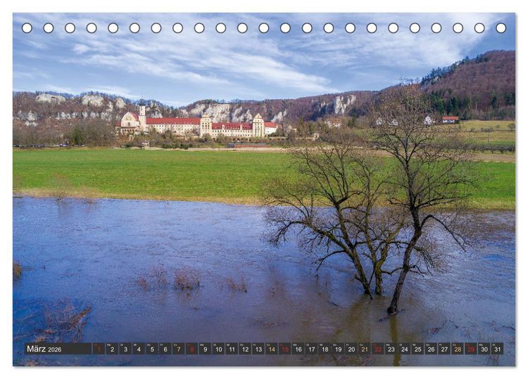 Produktbild: Gro&szlig;e Landschaft Obere Donau (Tischkalender 2026 DIN A5 quer), CALVENDO Monatskalender
