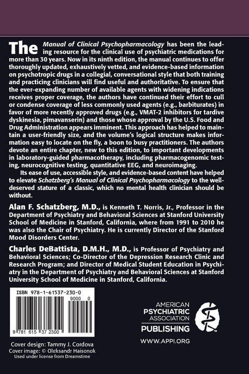 Produktbild: Schatzberg, A: Schatzberg's Manual of Clinical Psychopharmac