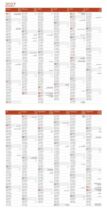 Produktbild: W&ouml;lfe Kalender 2027 - 30x30 - Art12