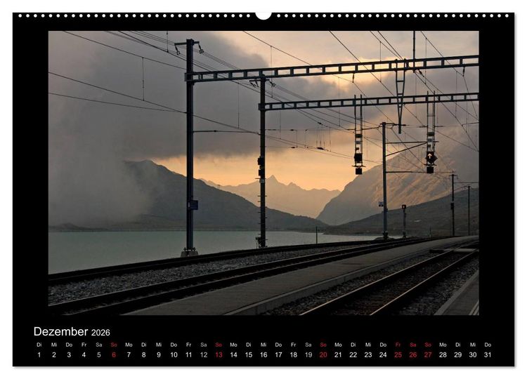 Produktbild: Oberengadin (hochwertiger Premium Wandkalender 2026 DIN A2 quer), Kunstdruck in Hochglanz