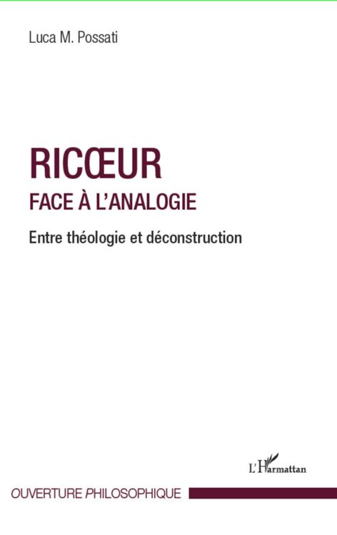 Produktbild: Ricoeur face A l'analogie - entre theologie et deconstructio
