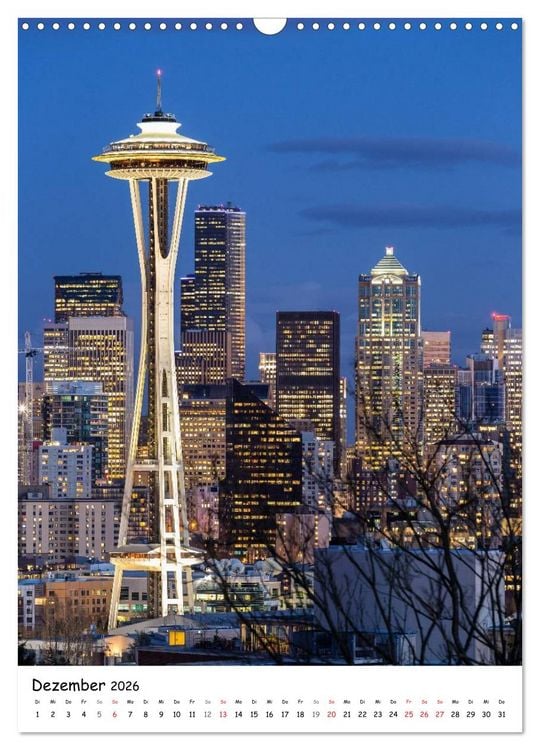 Produktbild: Seattle - Moderne Stadt des Nordwestens (Wandkalender 2026 DIN A3 hoch), CALVENDO Monatskalender