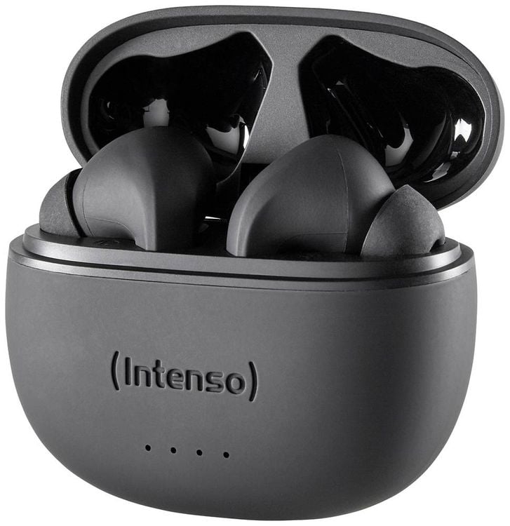Produktbild: Intenso T300A In Ear Headset Bluetooth® Stereo Schwarz Noise Cancelling Batterieladeanzeige, Headset, Ladecase, Touch-Steuerung
