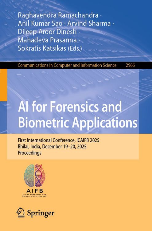 Produktbild: AI for Forensics and Biometric Applications