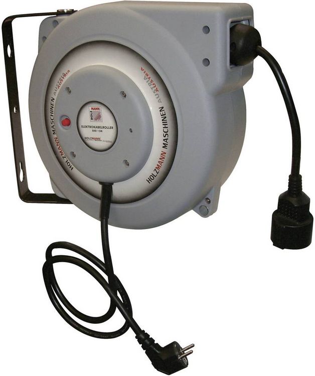 Produktbild: Holzmann Maschinen H050500023 Kabeltrommel 15.00m Schwarz Schutzkontakt-Stecker