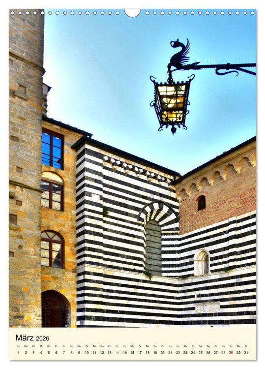 Produktbild: Toskana - Unterwegs in Volterra (Wandkalender 2026 DIN A3 hoch), CALVENDO Monatskalender