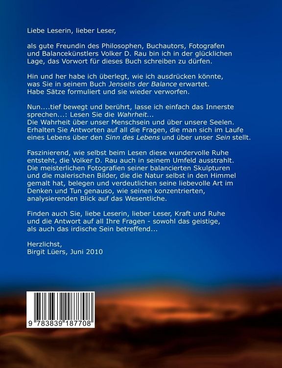 Produktbild: Jenseits der Balance