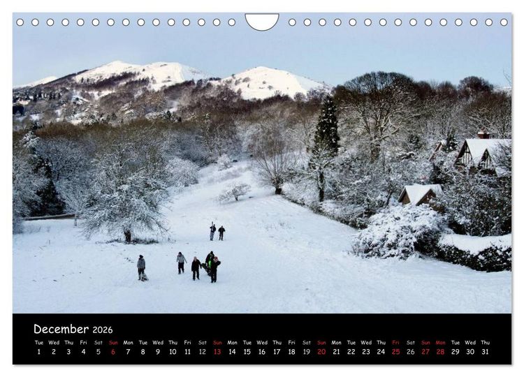 Produktbild: The Malvern Hills (Wall Calendar 2026 DIN A4 landscape), CALVENDO 12 Month Wall Calendar